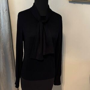 Ralph Lauren Black Cashmere Silk Blend Sweater